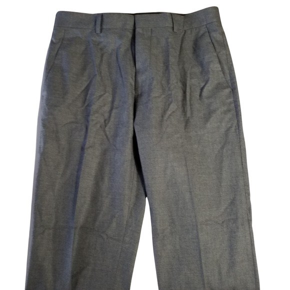 Topman Mens Dress Pants Pleated Front Pockets Grey Tapered Leg Size W30 L30 - Picture 1 of 4